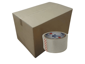 Pack promo 20 cajas de cartón 60x40x40 12 C y 4 CINTAS 40mts 48 mm de regalo