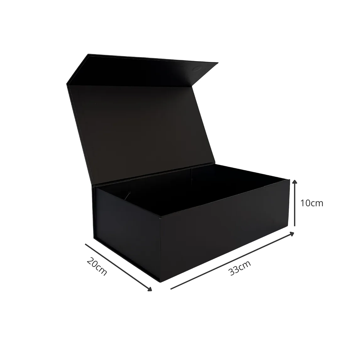 Caja Magnética Negra Premium para Packaging Elegante – 33x20x10 cm 1