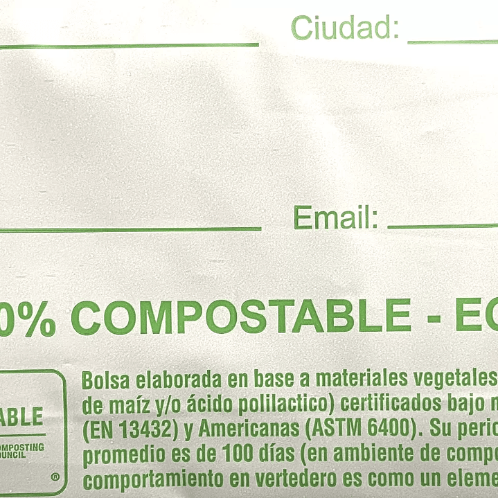 Bolsa Para Encomienda Courier Compostable 26x32 cm 2