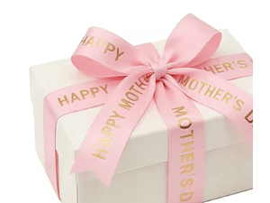 Cinta de satín día de la madre 5 metros rosada