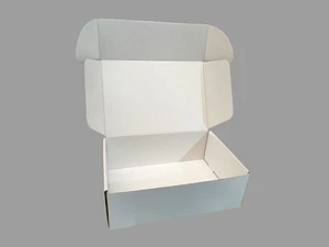 Pack 12 Caja 30x20x10 autoarmable blanca