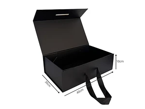 Caja magnética negra con manilla 40x30x10