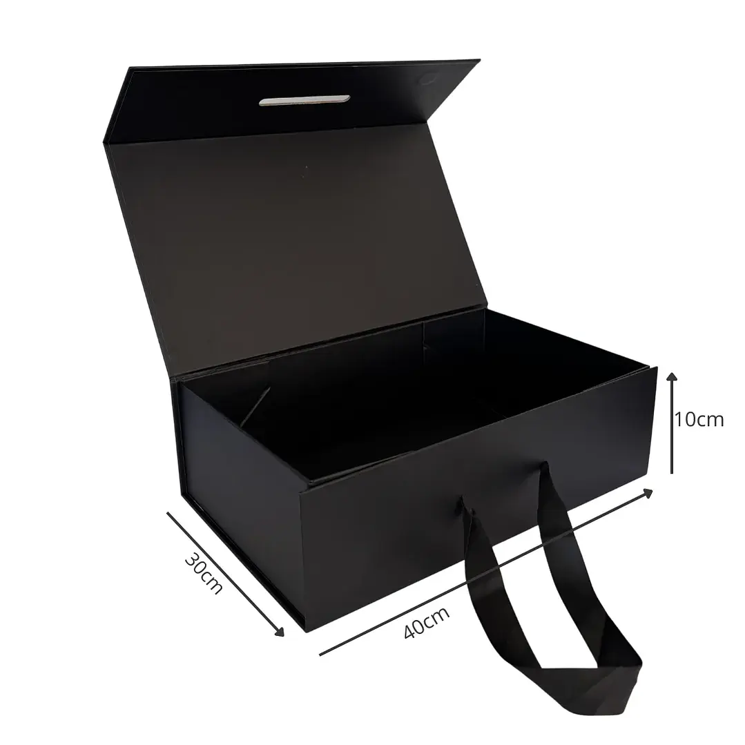 Caja magnética negra con manilla 40x30x10 1