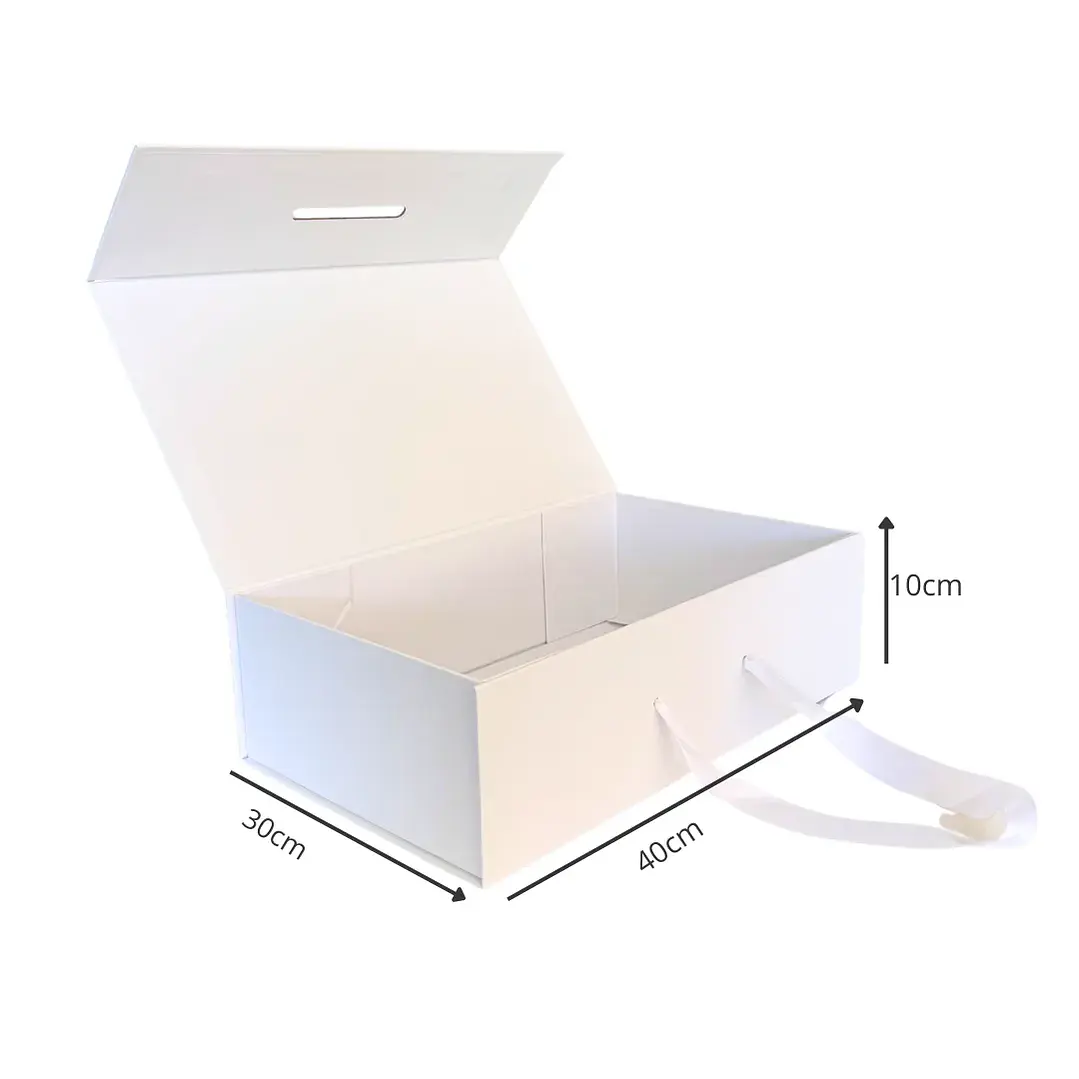 Caja magnética blanca con manilla 40x30x10 1