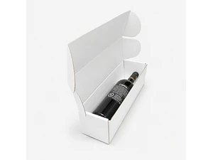 Caja para botella de lujo 34x10x10 cm blanca