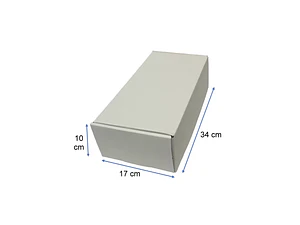 Caja Blanca Lujo 34x17x10 cm para 2 Botellas | Packaging Premium