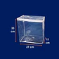 Bolsa PVC con Cierre 27x33x11 cm | Bolsa Transparente Costurada para Tiendas - Miniatura 2