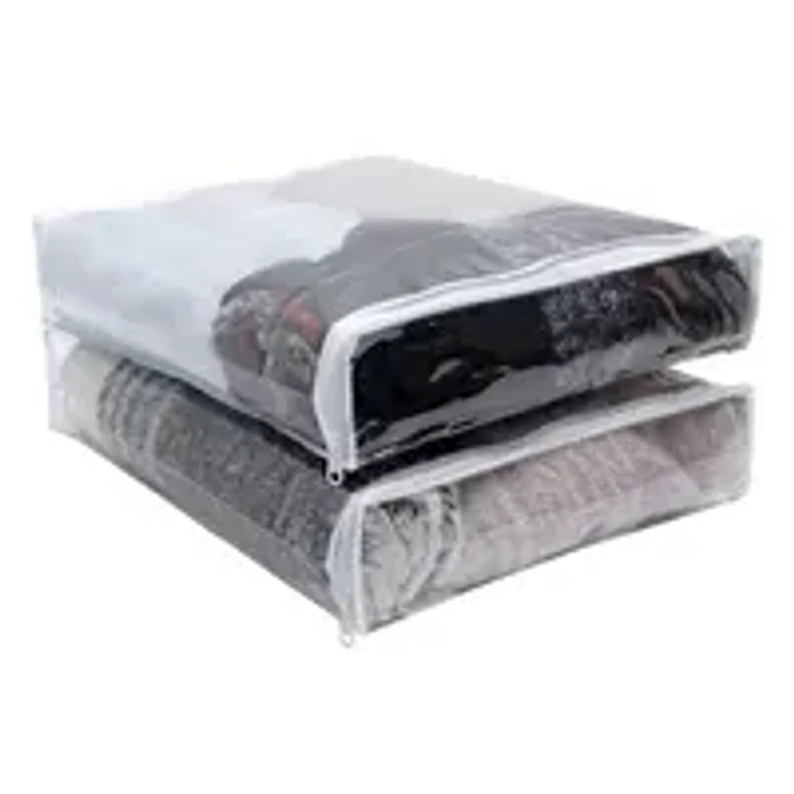 Bolsa PVC con Cierre 27x33x11 cm | Bolsa Transparente Costurada para Tiendas 1