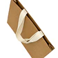 pack 50 Bolsas De Papel kraft premium 30X20X6 cm con manilla de algodón tejido - Miniatura 2