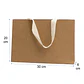 pack 50 Bolsas De Papel kraft premium 30X20X6 cm con manilla de algodón tejido - Miniatura 1