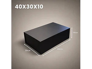 Caja magnética negra 40x30x10 cm 12 unidades