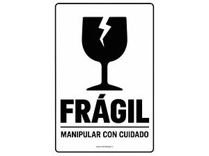 50 etiquetas 10x15 Frágil