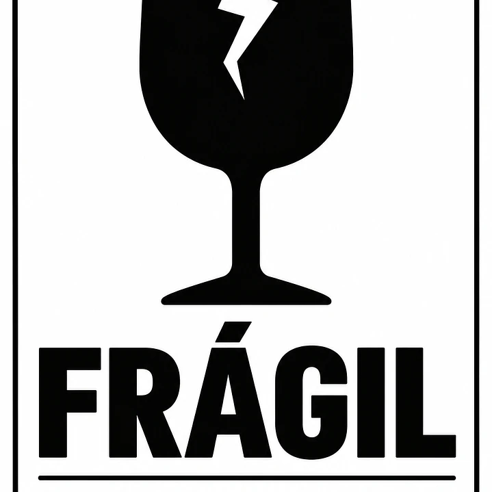 50 etiquetas 10x15 Frágil 1