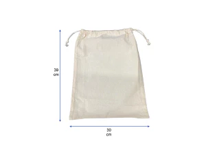 saquitos de algodón 30x39 cm 50 unid bolsas de género ecológicas