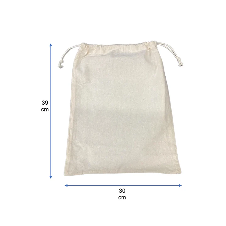 saquitos de algodón 30x39 cm 50 unid bolsas de género ecológicas 1