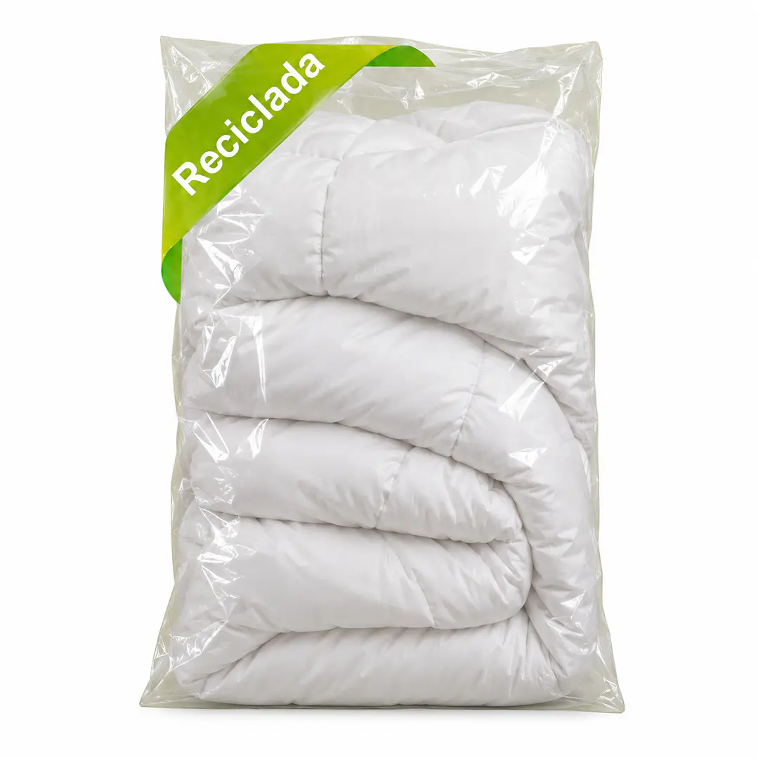 100 bolsas gruesas 80x120 recicladas transparentes 60 micrones 1