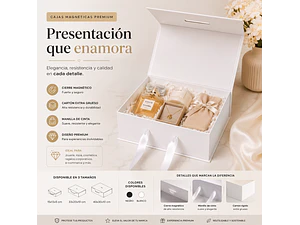 Caja magnética blanca  40x30x10 imantada