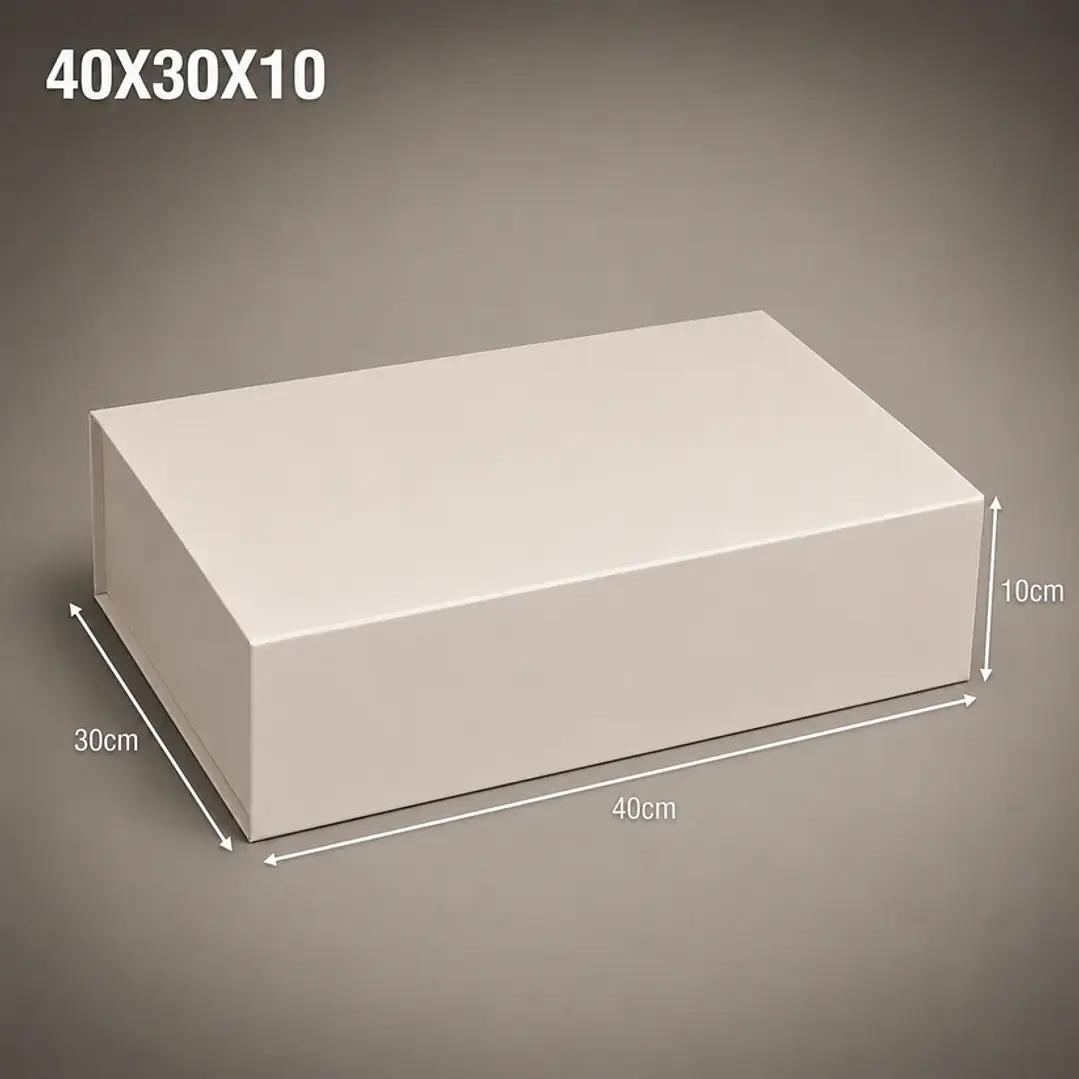 Caja magnética blanca  40x30x10 imantada 1