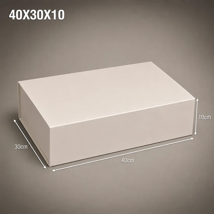 Caja magnética blanca  40x30x10 imantada 1