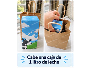 Pack bolsas de papel kraft 20x14x8 cm