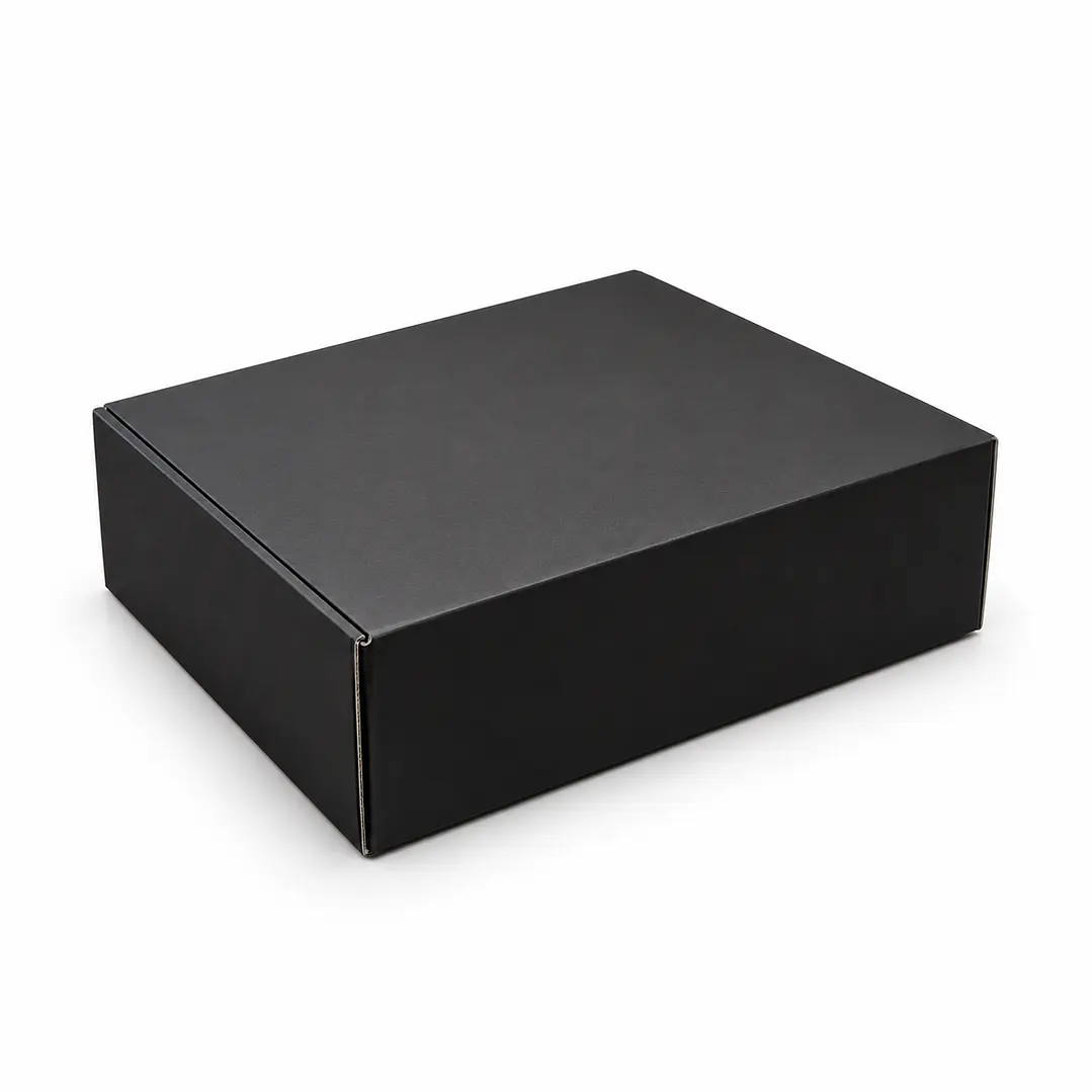 Caja de Cartón Autoarmable negra 33x20x10 cm 1