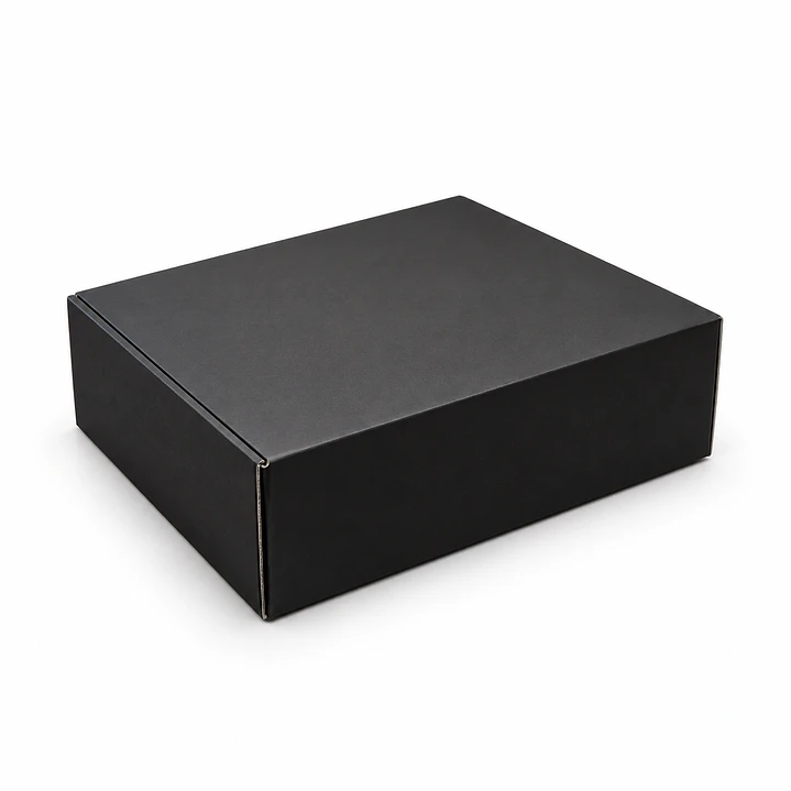 Caja de Cartón Autoarmable negra 33x20x10 cm 1