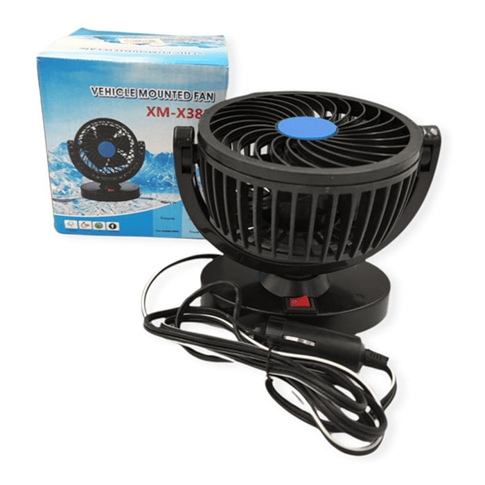 Mini Ventilador Para Auto 12v Interior 360º Portátil Camion 5