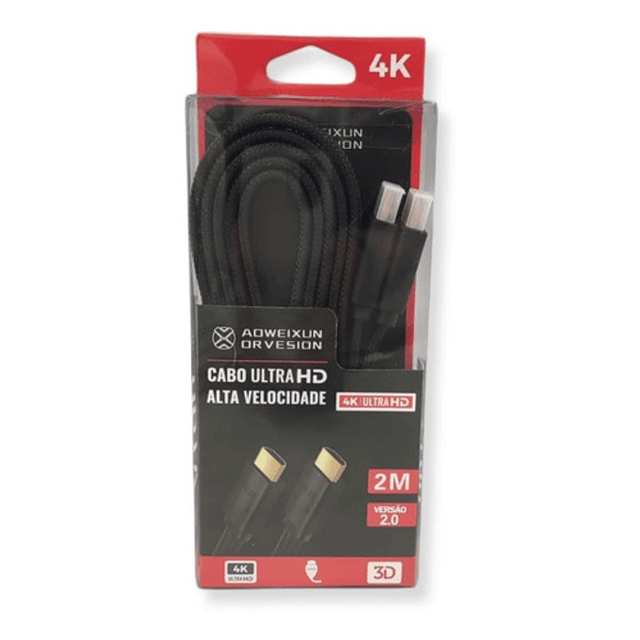 Cable Hdmi De 2 Metros, 4k, versión 2.0  2