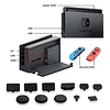 Kit Protector Nintendo Switch Bolso Lámina Grip Case Joy 7 en 1 2