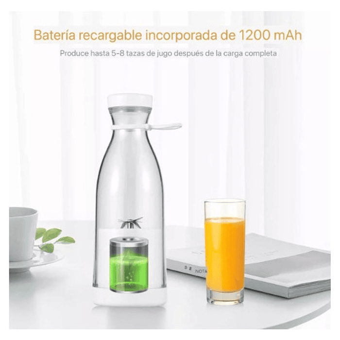 Botella/ Batidora Juguera Personal Gym Oficina Portable 7