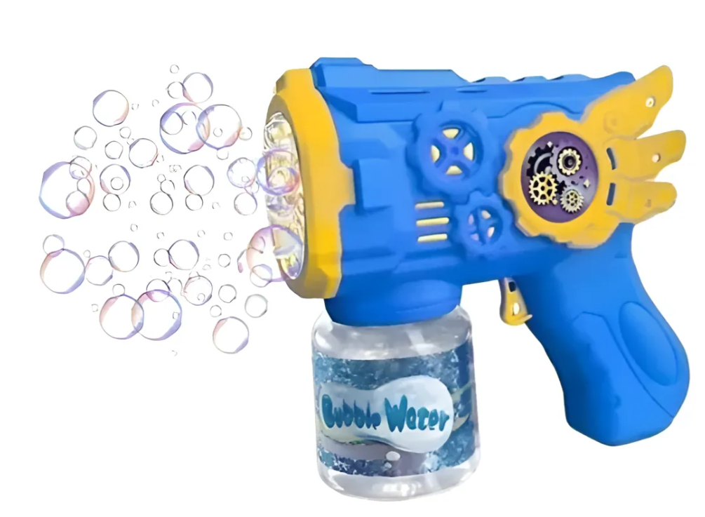 Pistola De Burbujas Para Niños Con 8 Agujeros