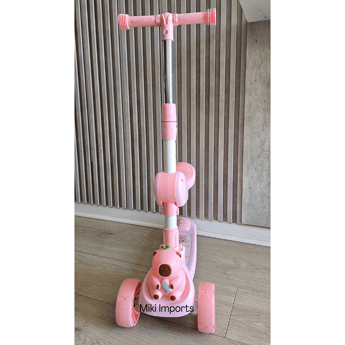 Scooter Capibara Con Asiento Para Niños Con Luces 8