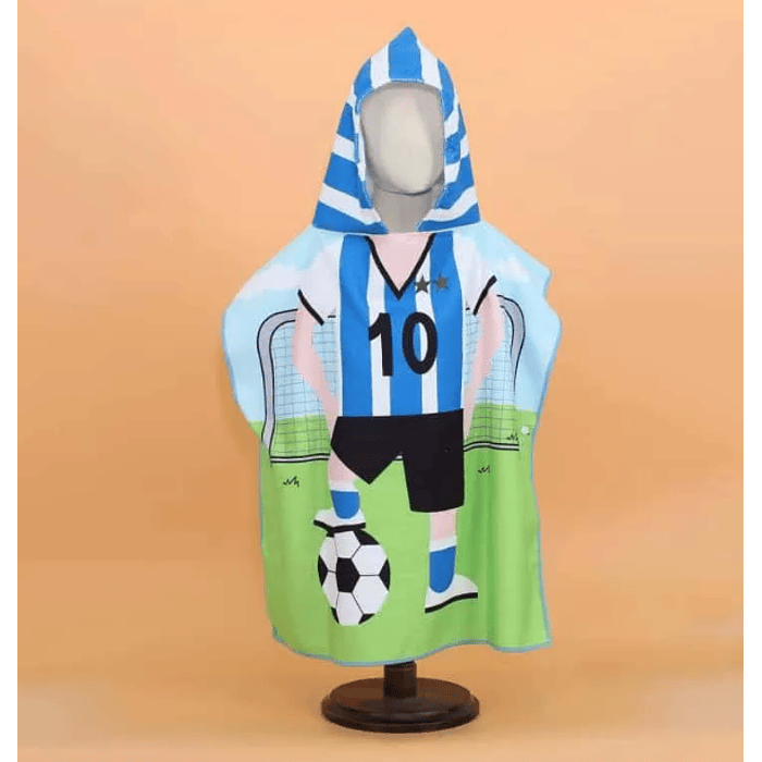 Toalla De Microfibra Para Niños Con Capucha Tipo Poncho 11