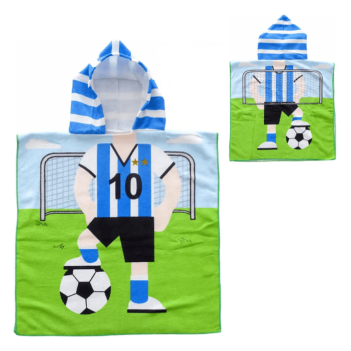 Toalla De Microfibra Para Niños Con Capucha Tipo Poncho 12