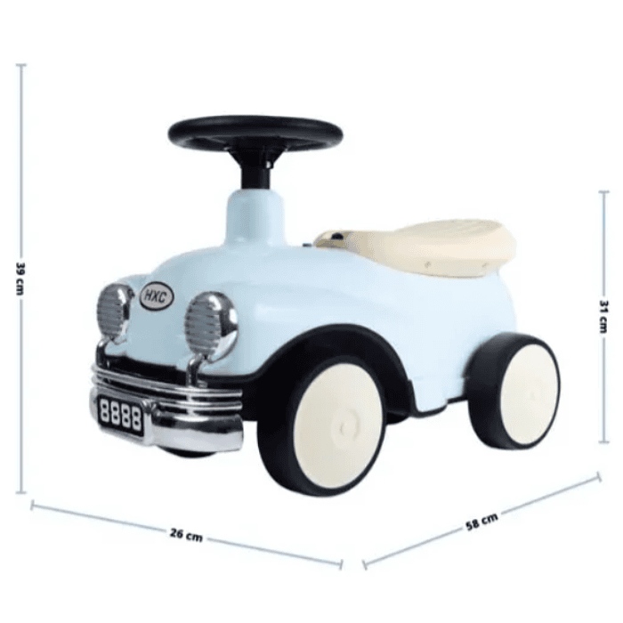 Correpasillos Vehículo Coche Vintage Con Luces Y Musica 6