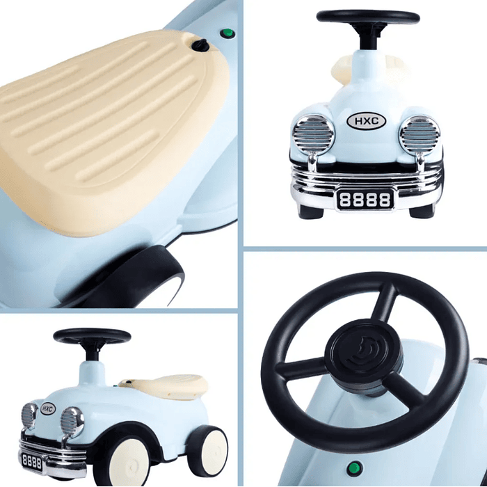 Correpasillos Vehículo Coche Vintage Con Luces Y Musica 5