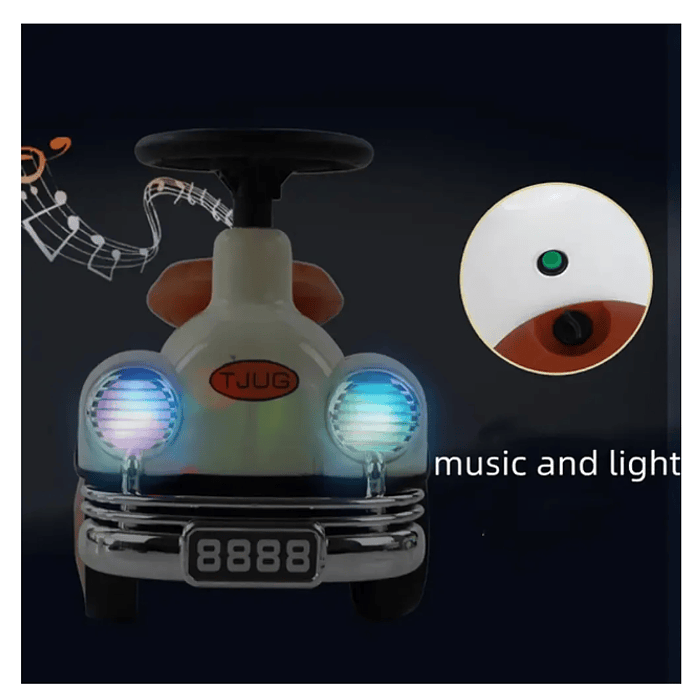 Correpasillos Vehículo Coche Vintage Con Luces Y Musica 2