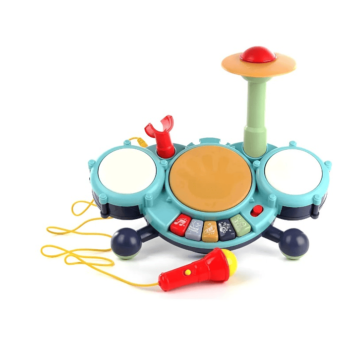 Bateria Musical Interactiva  Jazz Drum con micrófono Bebe VARIOS COLORES 3