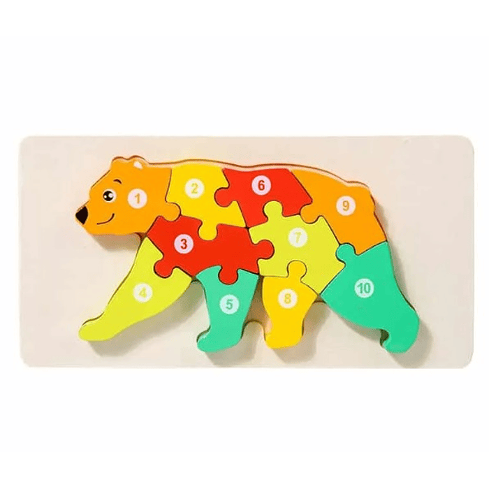 Rompecabezas de madera para niños de Auto VARIAS FORMAS 13