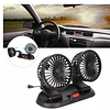 Ventilador Doble Usb Auto Casa Oficina 360° Rotación 1