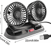 Ventilador Doble Usb Auto Casa Oficina 360° Rotación 5