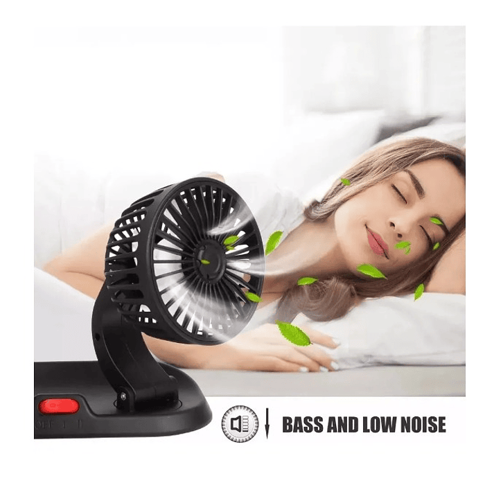 Ventilador Doble Usb Auto Casa Oficina 360° Rotación 6