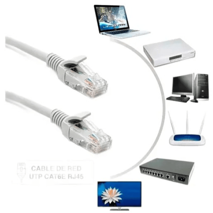 Cable De Red Cat6 Armado De 5 Metros Gigabit Para Interior 1
