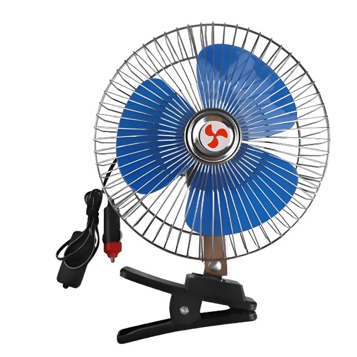 Ventilador Para Auto Furgon Automovil 12v Oscilante 18cm 1