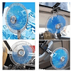 Ventilador Para Auto Furgon Automovil 12v Oscilante 18cm 5
