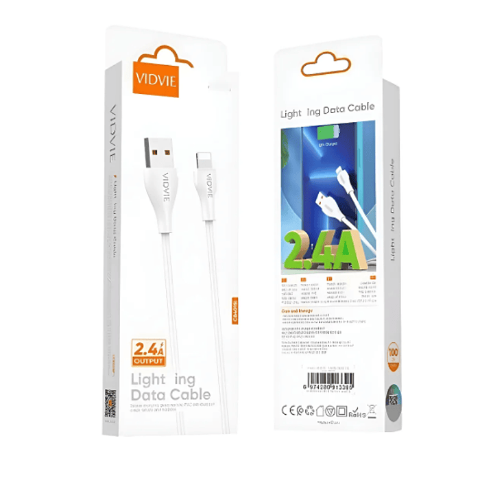 Cable Compatible Lightning iPhone 5v 2.4a 1m Carga Rápida 4