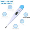 Termometro Digital Lcd Temperatura Bebe Niños AZUL 3