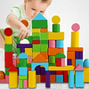 Juego De Bloques De Construcción Madera Niños Regalos 100 piezas 4