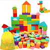 Juego De Bloques De Construcción Madera Niños Regalos 100 piezas 5
