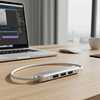 Hub Usb 3.0 Y 2.0 4 Puertos De Aluminio, Velocidad 5gbps 1